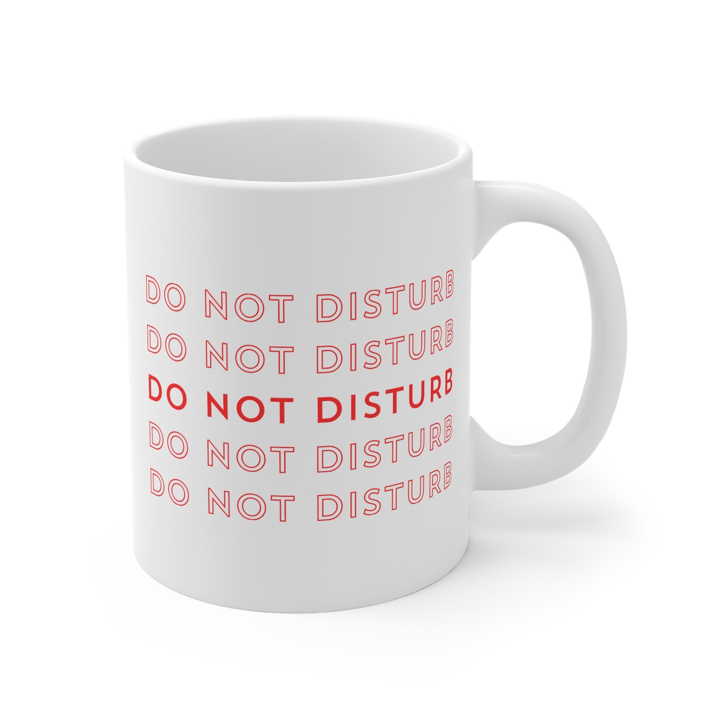 Do not disturb 11oz White Mug