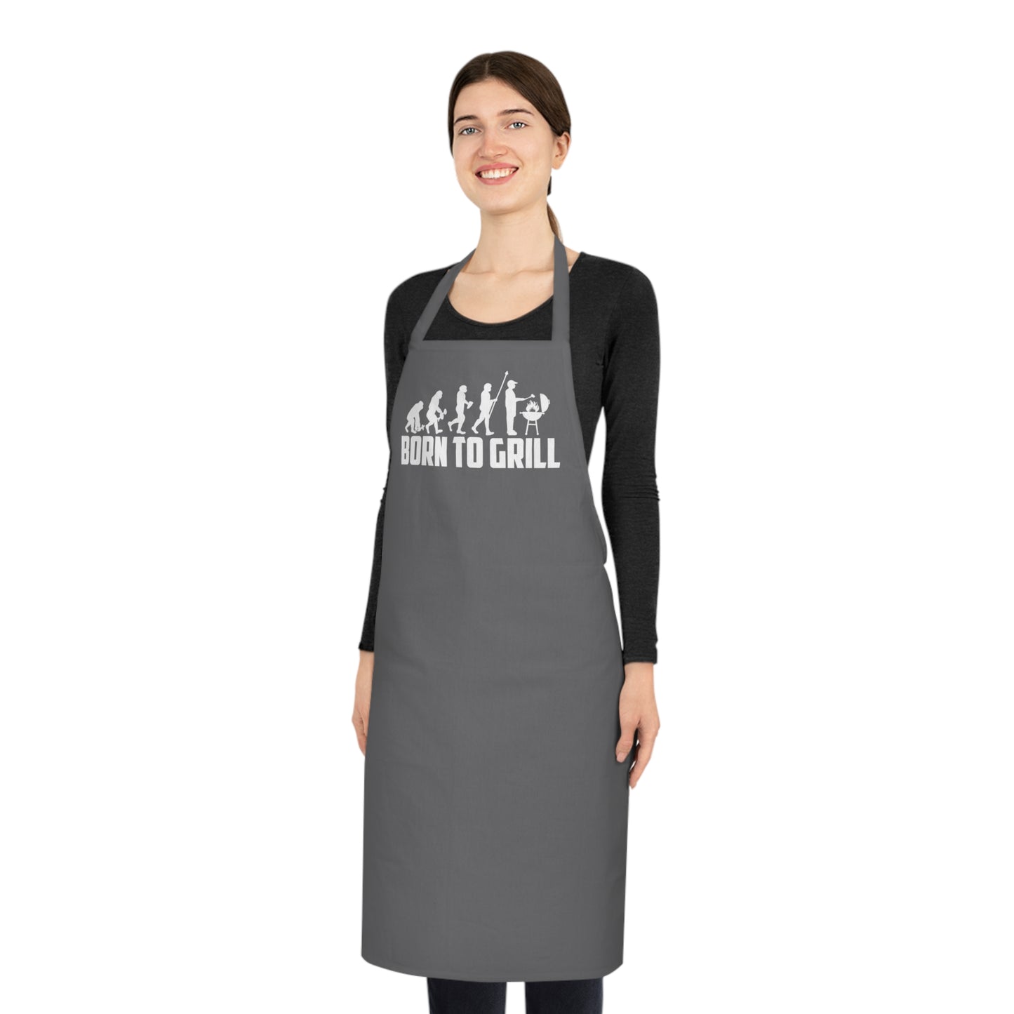 Born To Grill Cotton Apron