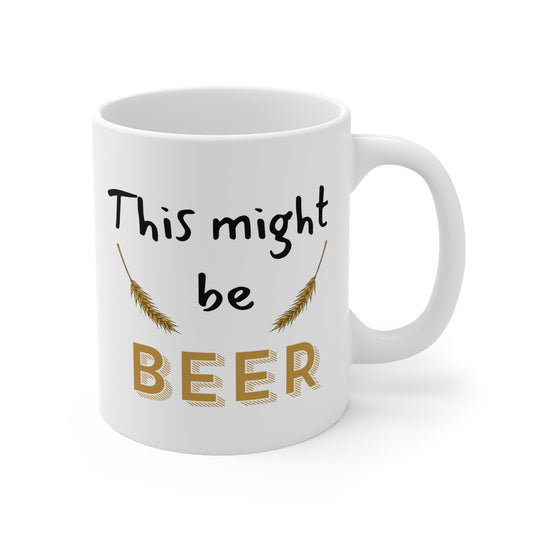 This might be beer 11oz White Mug